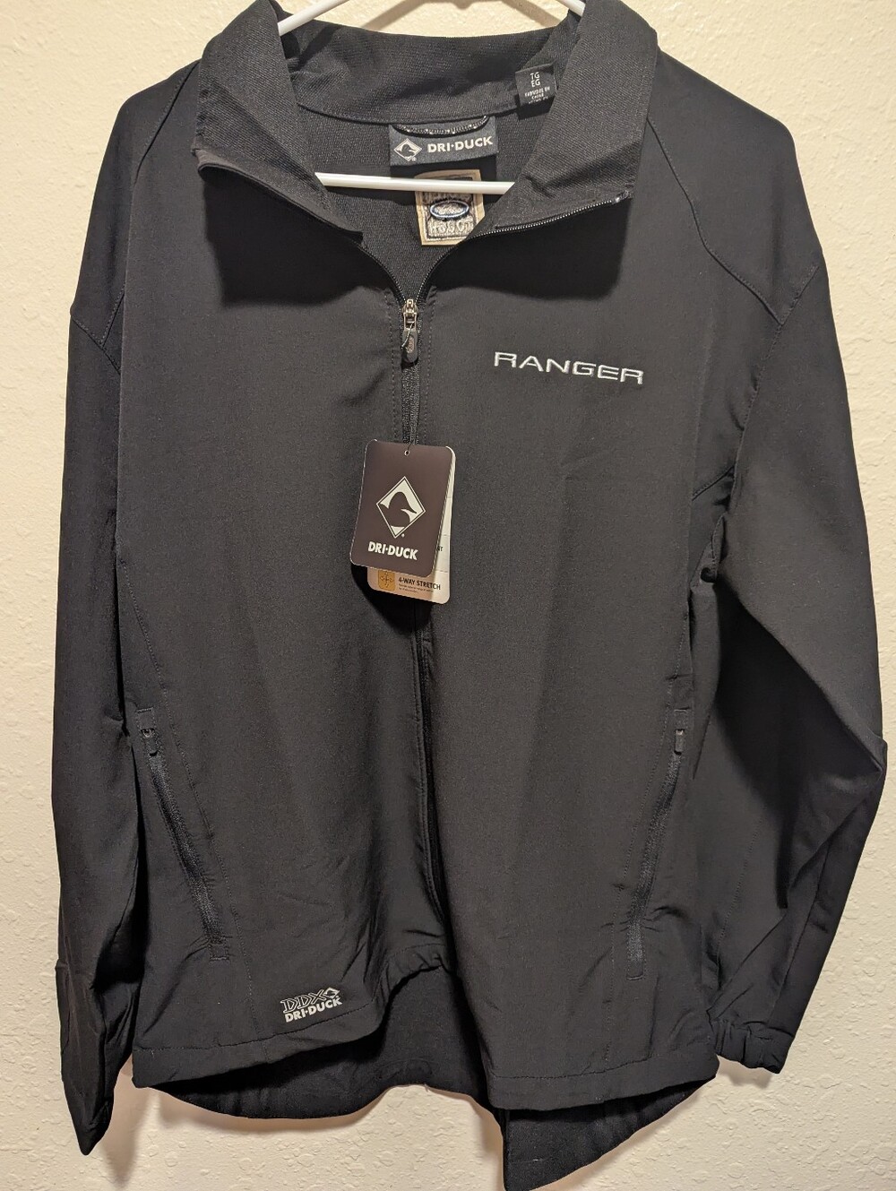Dri Duck zip Up Jacket Men's XL Torrent Waterproof Jacket NWT Ford Ranger Logo